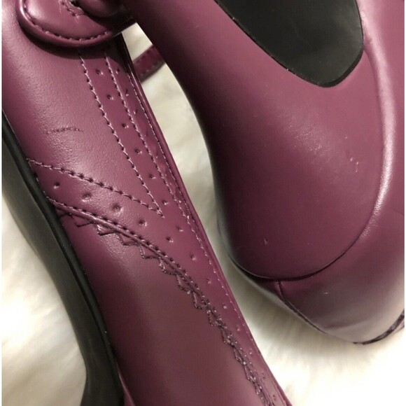 JL Studio Peep Toe Mary Jane Heels Maroon 7.5 - Picture 5 of 12